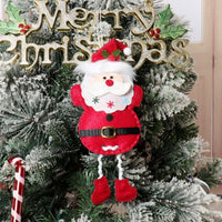 HKM-049811 Charming Christmas Hanging Decorations Set - 4 Cartoon Characters: Elderly, Snowman, Elk, Penguin