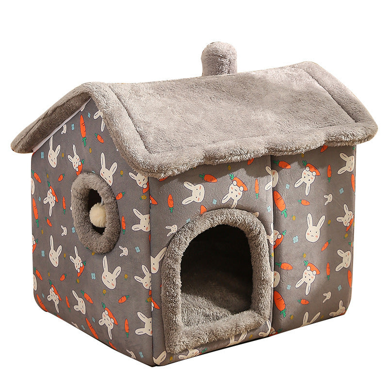 HKM-050067 Four Seasons Universal House Type Pet Bed