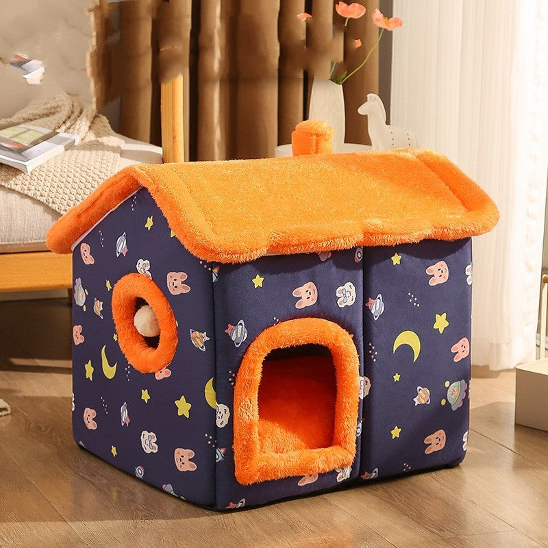HKM-050067 Four Seasons Universal House Type Pet Bed