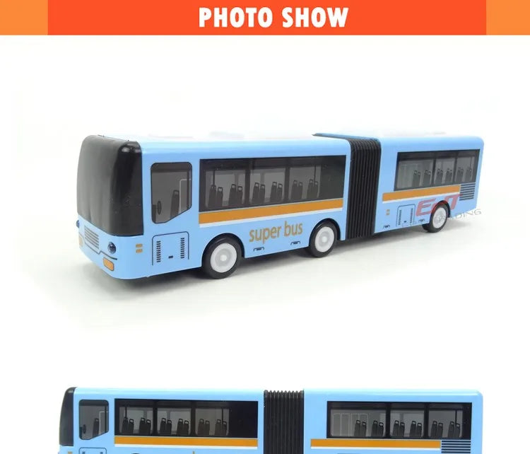 HKM-050323 Electric Battery Operated Big Scale Model Toy Buses for Kids Aged 5-7, Perfect for Imaginative Play