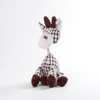 HKM-050451 Interactive Plush Dog Toy with Squeaker for Chewing and Dental Care - Suitable for Small and Large Dogs