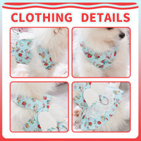 HKM-050515 Angel Wing Dog Harness Dress with Leash Set for Small Breeds