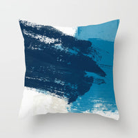 HKM-050579 Soft Peach Skin Cushion Cover in Printed Linen Design 45x45cm