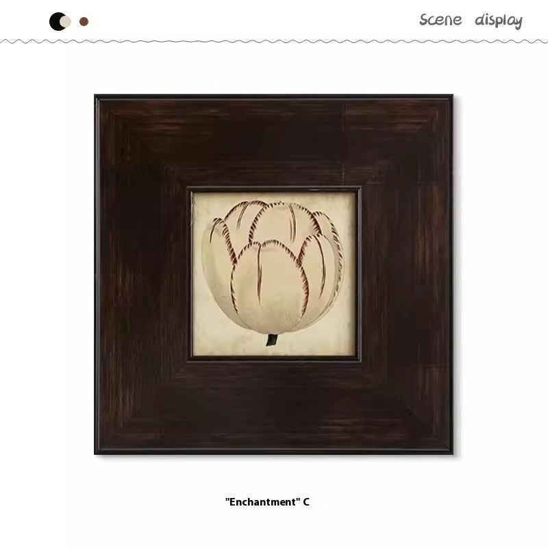 HKM-050771 Abstract Plant Floral Canvas Wall Art for Living Room, Bedroom, and Restaurant Décor