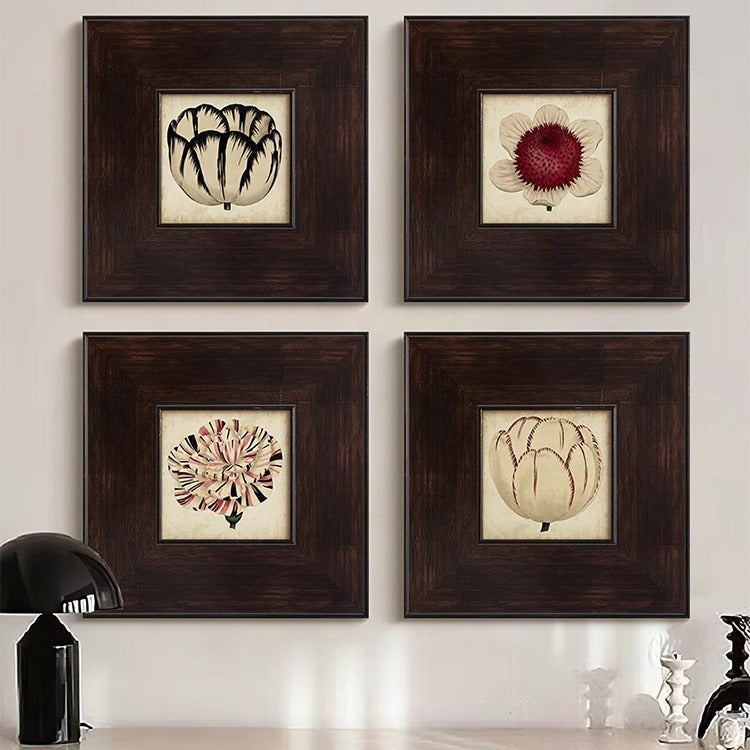 HKM-050771 Abstract Plant Floral Canvas Wall Art for Living Room, Bedroom, and Restaurant Décor