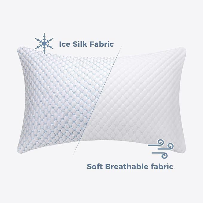 HKM-050963 Lavender Gel Cooling Memory Foam Pillow - Sky Blue & Violet - 64x48cm, 72x48cm, 86x48cm