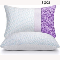 HKM-050963 Lavender Gel Cooling Memory Foam Pillow - Sky Blue & Violet - 64x48cm, 72x48cm, 86x48cm