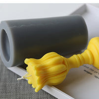 HKM-050963 Tulip Candlestick Silicone Mold for DIY Aromatherapy Candle Making