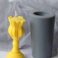 HKM-050963 Tulip Candlestick Silicone Mold for DIY Aromatherapy Candle Making