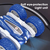 HKM-051091 2.4G Remote Control Double-Sided Stunt Car with 360 Degree Rotation and Lights, Ideal for Ages 5 and Up