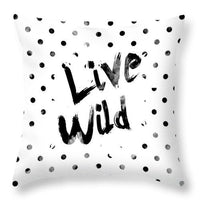 HKM-051219 Nordic Black and White Geometric Abstraction Peach Skin Pillowcase 45x45cm