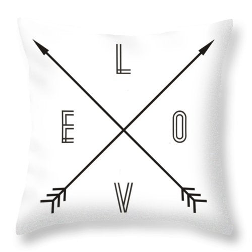 HKM-051219 Nordic Black and White Geometric Abstraction Peach Skin Pillowcase 45x45cm