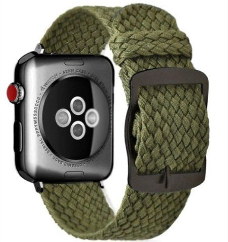 HKM-051347 Belem Perlon Mesh Nylon Strap for Apple Watch - Breathable and Comfortable Design