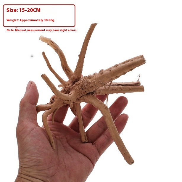 HKM-051347 Natural Root Wood Decoration for Fish Tanks - Available in Multiple Sizes
