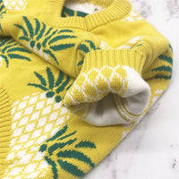 HKM-051411 Cotton Pineapple Sweater in Multiple Sizes - Comfortable and Stylish Apparel