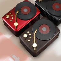 HKM-051539 Bluetooth Record Player with 5-8 Hour Playtime, Dual 5W Speakers, and 10m Range