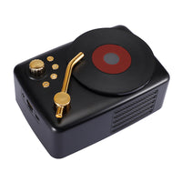 HKM-051539 Bluetooth Record Player with 5-8 Hour Playtime, Dual 5W Speakers, and 10m Range