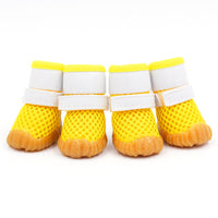 HKM-051539 Breathable Sports Mesh Shoes for Dogs - Waterproof Platform, Warmth & Comfort - Available in Red, Pink, Yellow, Blue