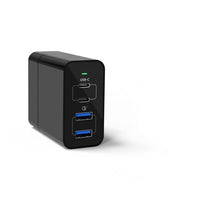 HKM-051731 Dual Port USB-C Charger with 48W Power Delivery, Compact Design, 100-240V Input