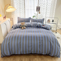 HKM-051987 Aloe Cotton Four-Piece Bedding Set - Striped, Heart-Shaped, Starry Sky, and More Patterns