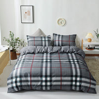 HKM-051987 Aloe Cotton Four-Piece Bedding Set - Striped, Heart-Shaped, Starry Sky, and More Patterns
