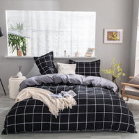 HKM-051987 Aloe Cotton Four-Piece Bedding Set - Striped, Heart-Shaped, Starry Sky, and More Patterns