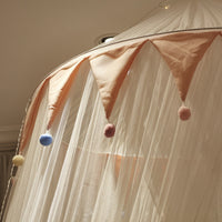 HKM-051987 Triangular Mosquito Net Bed Curtain with Ceiling Suction Top - Polyester Fiber, One Size Fitting 1.0-2.0m Beds