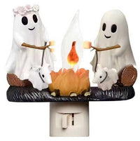 HKM-052115 Creative Resin Ghost Bonfire Night Lamp - Modern Art Ornamental Design, Various Plug Types