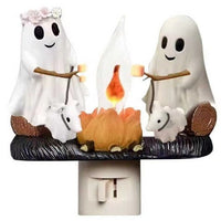 HKM-052115 Creative Resin Ghost Bonfire Night Lamp - Modern Art Ornamental Design, Various Plug Types