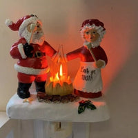 HKM-052115 Creative Resin Ghost Bonfire Night Lamp - Modern Art Ornamental Design, Various Plug Types