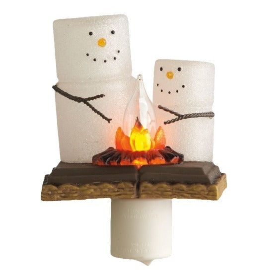 HKM-052115 Creative Resin Ghost Bonfire Night Lamp - Modern Art Ornamental Design, Various Plug Types