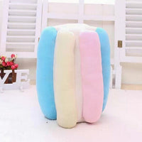 HKM-052115 Personalized Cotton Candy Pillow in Blue and Pink, 35x25cm, Cotton Material