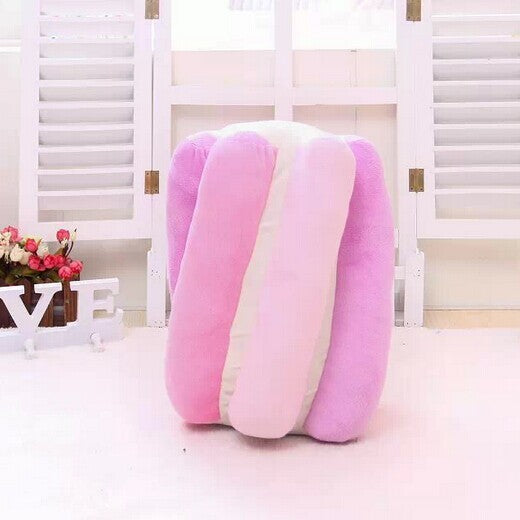 HKM-052115 Personalized Cotton Candy Pillow in Blue and Pink, 35x25cm, Cotton Material