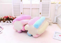 HKM-052115 Personalized Cotton Candy Pillow in Blue and Pink, 35x25cm, Cotton Material