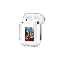 HKM-052179 Transparent Painted Earphone Sleeve with Cartoon Designs and Camouflage Patterns