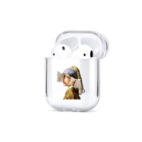 HKM-052179 Transparent Painted Earphone Sleeve with Cartoon Designs and Camouflage Patterns