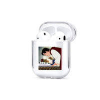 HKM-052179 Transparent Painted Earphone Sleeve with Cartoon Designs and Camouflage Patterns