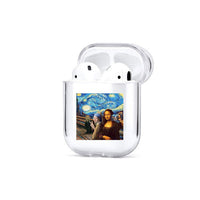 HKM-052179 Transparent Painted Earphone Sleeve with Cartoon Designs and Camouflage Patterns