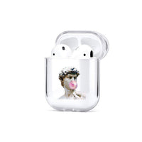 HKM-052179 Transparent Painted Earphone Sleeve with Cartoon Designs and Camouflage Patterns