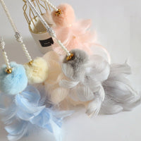 HKM-052307 Feather Tassel Cat Toy with Bell and Bite-Resistant Design