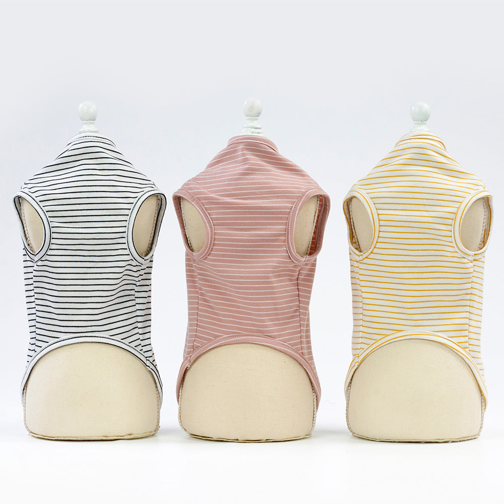 KTX-052435 Breathable Cotton Clothes for Cats and Dogs - Comfortable Fit for Various Sizes