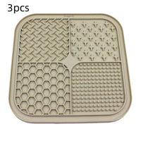 HKM-052435 Pet Licking Pad Silicone Pet Food Suction Cup Anti-choke Slow Feeding Bowl Dog Licking Pad