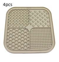 HKM-052435 Pet Licking Pad Silicone Pet Food Suction Cup Anti-choke Slow Feeding Bowl Dog Licking Pad