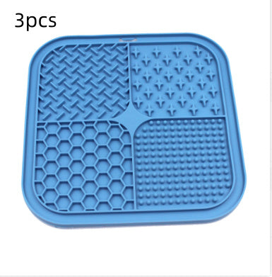 HKM-052435 Pet Licking Pad Silicone Pet Food Suction Cup Anti-choke Slow Feeding Bowl Dog Licking Pad