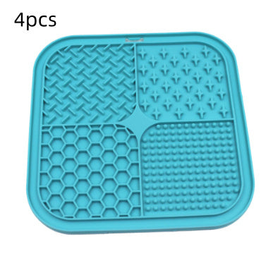 HKM-052435 Pet Licking Pad Silicone Pet Food Suction Cup Anti-choke Slow Feeding Bowl Dog Licking Pad
