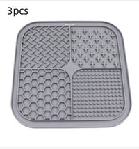 HKM-052435 Pet Licking Pad Silicone Pet Food Suction Cup Anti-choke Slow Feeding Bowl Dog Licking Pad