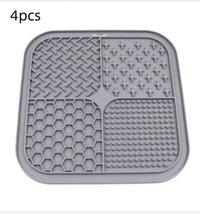 HKM-052435 Pet Licking Pad Silicone Pet Food Suction Cup Anti-choke Slow Feeding Bowl Dog Licking Pad