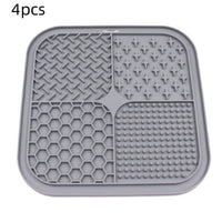 HKM-052435 Pet Licking Pad Silicone Pet Food Suction Cup Anti-choke Slow Feeding Bowl Dog Licking Pad