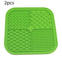 HKM-052435 Pet Licking Pad Silicone Pet Food Suction Cup Anti-choke Slow Feeding Bowl Dog Licking Pad