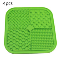 HKM-052435 Pet Licking Pad Silicone Pet Food Suction Cup Anti-choke Slow Feeding Bowl Dog Licking Pad